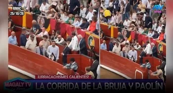 Magaly Medina cuestiona presencia de Paolo Guerrero en zona gratuita de Acho: “La próxima que pague su entrada”. Captura: Magaly TV La Firme.