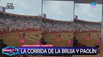 Magaly Medina cuestiona presencia de Paolo Guerrero en zona gratuita de Acho: “La próxima que pague su entrada”. Captura: Magaly TV La Firme.